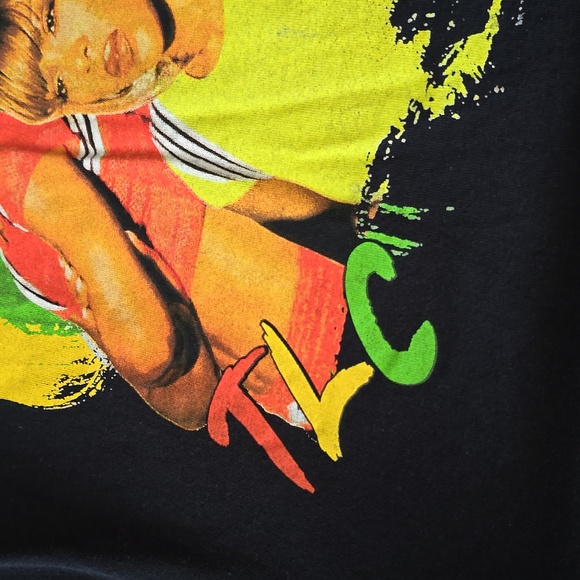 TLC T-Shirt Men's Black Size S 100% Cotton Graphic Print Short Sleeves Crew Neck - Picture 16 of 16